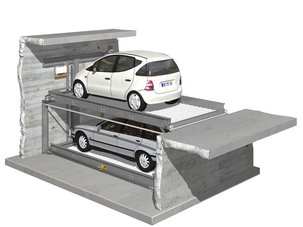 Parkeersysteem TrendVario 4100 030 3D – Aarding Parking Systems